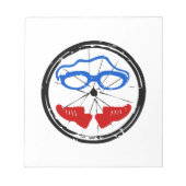 Triathlon Freak Logo Notizblock (Vorderseite)