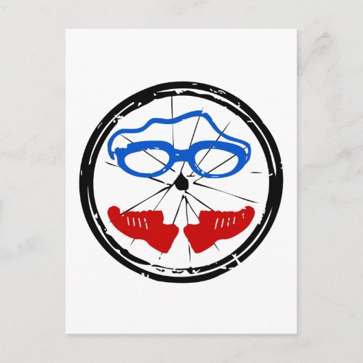 Triathlon Freak Logo Postkarte (Vorderseite)