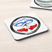 Triathlon Freak Logo Untersetzer (Linke Seite)