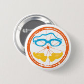 Triathlon Fun Design Button (Vorne & Hinten)
