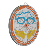 Triathlon Fun Design Dartscheibe (Vorderseite Links)
