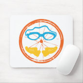 Triathlon Fun Design Mousepad (Mit Mouse)