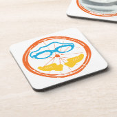 Triathlon Fun Design Untersetzer (Linke Seite)