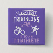 Triathlon Funny Button (Vorderseite)