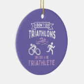 Triathlon Funny Keramik Ornament (Rechts)