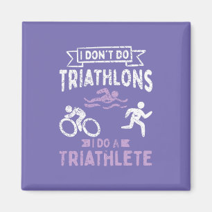 Triathlon Funny Magnet