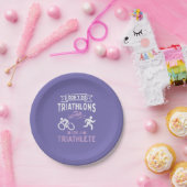 Triathlon Funny Pappteller (Party)