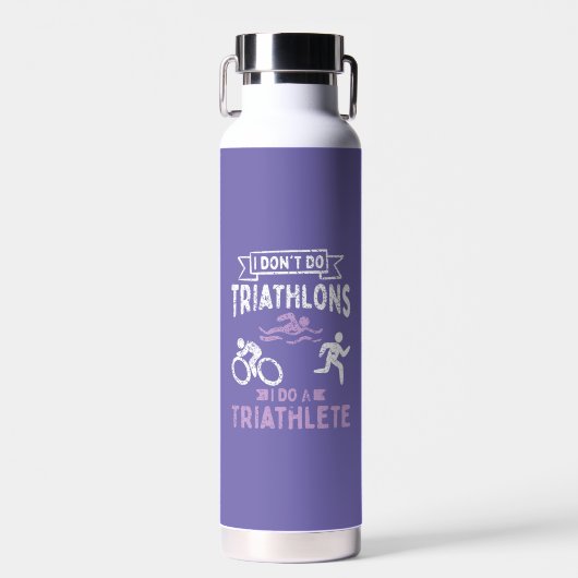 Triathlon Funny Trinkflasche (Vorne)