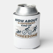 Triathlon Funny Verschiedene Art von Drohnen Dosenkühler (Kanne Vorderseite)