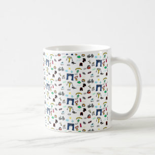 Triathlon-Gekritzel Kaffeetasse
