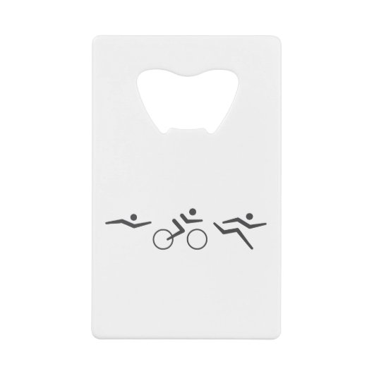 Triathlon Geldbeutel Flaschenöffner (Vorderseite)