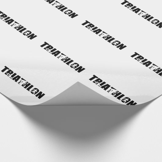Triathlon Geschenkpapier (Ecke)