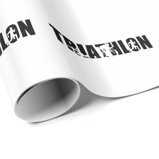 Triathlon Geschenkpapier (Rolleneckpunkt)