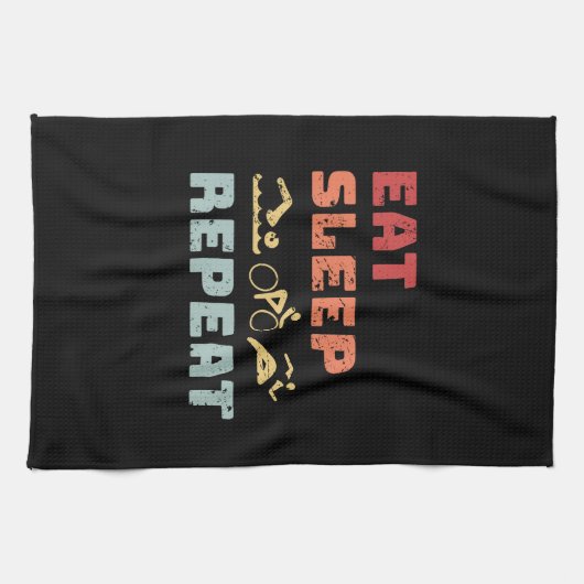 Triathlon Geschirrtuch (Horizontal)