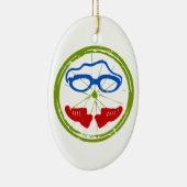 Triathlon-Gesicht Keramikornament (Rechts)