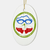 Triathlon-Gesicht Keramikornament (Links)