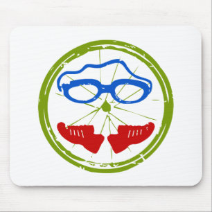 Triathlon Gesicht Mousepad