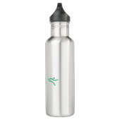 Triathlon Green Logo Edelstahlflasche (Rechts)