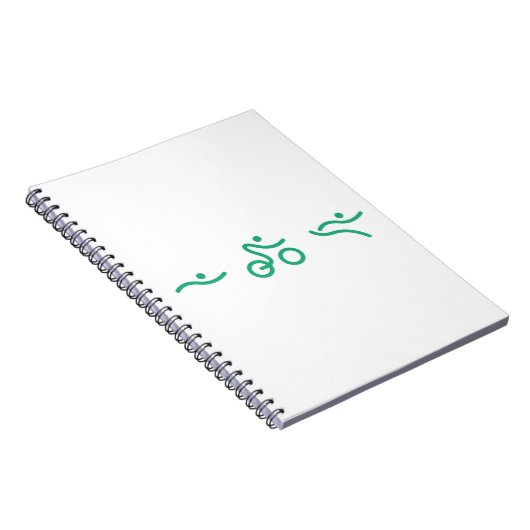Triathlon Green Logo Notizblock (Rechte Seite)