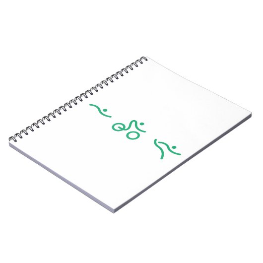 Triathlon Green Logo Notizblock (Linke Seite)