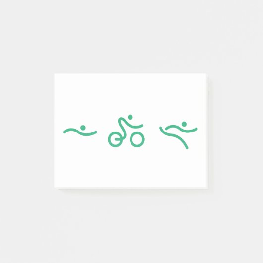 Triathlon Green Logo Post-it Klebezettel (Vorderseite)