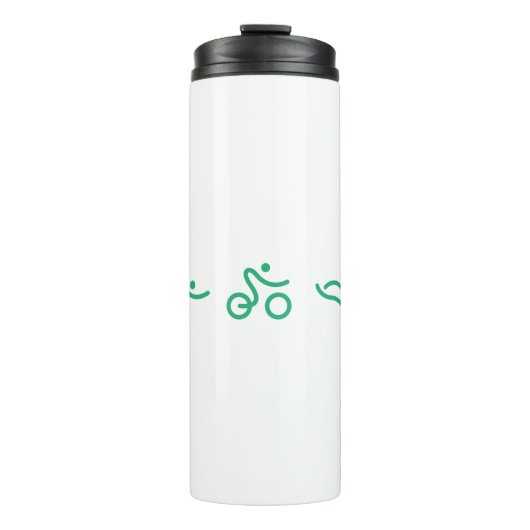 Triathlon Green Logo Thermosbecher (Vorderseite)