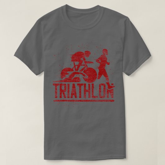 Triathlon Grunge 2 T-Shirt (Design vorne)