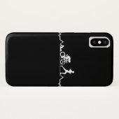 Triathlon Heartbeat Case-Mate iPhone Hülle (Rückseite (Horizontal))