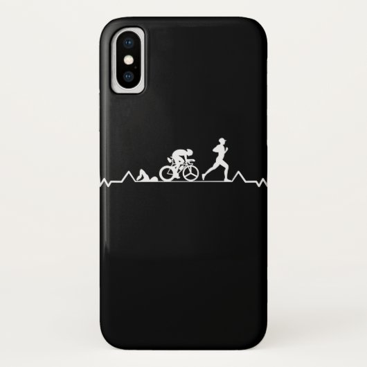 Triathlon Heartbeat Case-Mate iPhone Hülle (Rückseite)