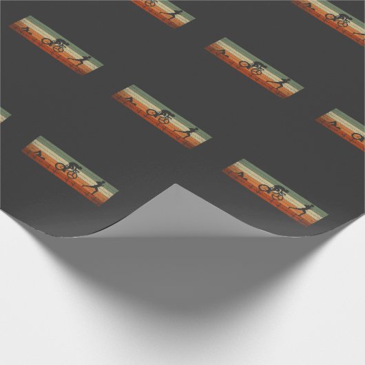 Triathlon Heartbeat Geschenkpapier (Ecke)