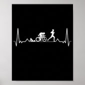 Triathlon Heartbeat Poster (Vorne)