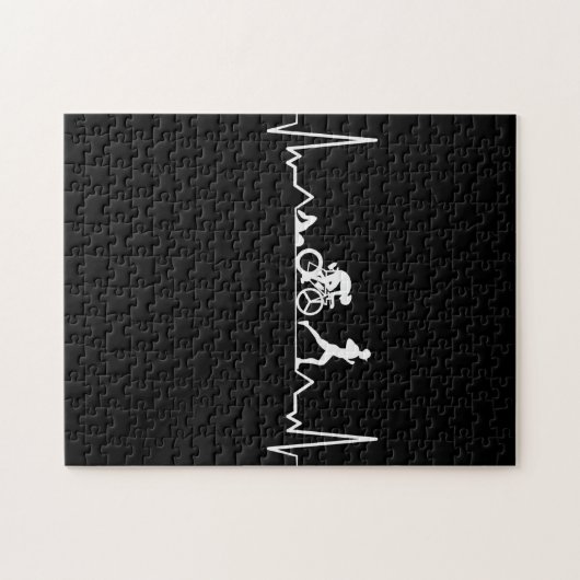 Triathlon Heartbeat Puzzle (Horizontal)