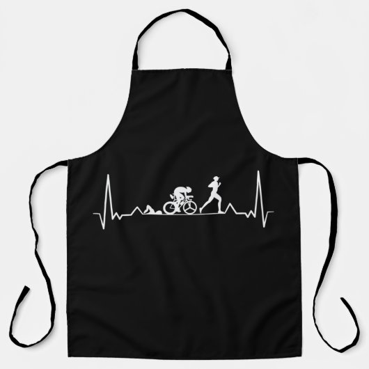 Triathlon Heartbeat Schürze (Vorderseite)
