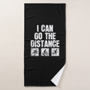 Triathlon I Can Go The Distance Badehandtuch