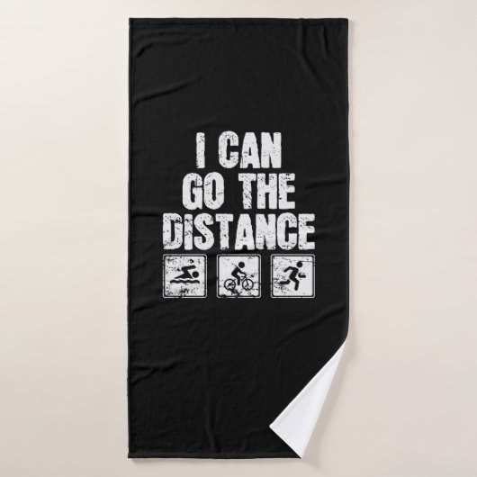 Triathlon I Can Go The Distance Badehandtuch (Badehandtuch)