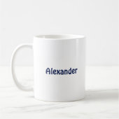 Triathlon individuelle Name und Textspass Sport Kaffeetasse (Links)