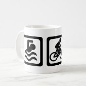 Triathlon Kaffeetasse (Vorderseite Links)