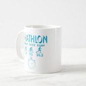 Triathlon Kaffeetasse (Vorderseite Links)