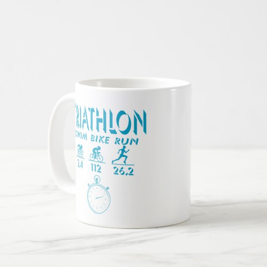 Triathlon Kaffeetasse (Vorderseite Links)