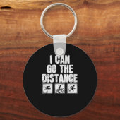 Triathlon kann ich die Entfernung gehen Schlüsselanhänger (Vorderseite)