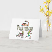 Triathlon Karte (Gelbe Blume)