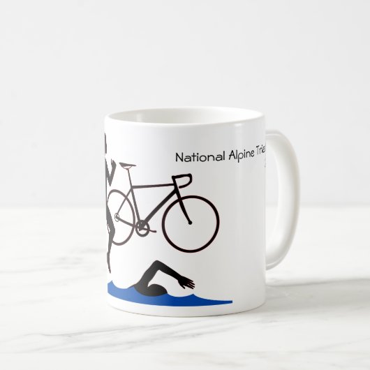 Triathlon Keepake Kaffeetasse (VorderseiteRechts)
