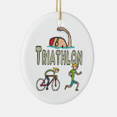 Triathlon Keramik Ornament (Rechts)