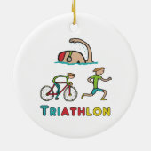 Triathlon Keramik Ornament (Hinten)