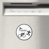 Triathlon-Kreissymbol Magnet (In Situ (Geschirrspüler))