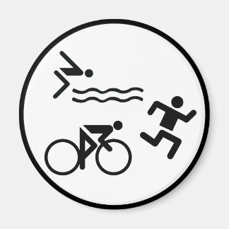 Triathlon-Kreissymbol Magnet