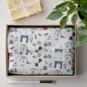 Triathlon kritzelt Seidenpapier (Geschenk)