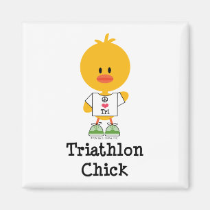 Triathlon-Küken-Magnet Magnet