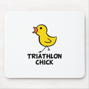 Triathlon-Küken Mousepad
