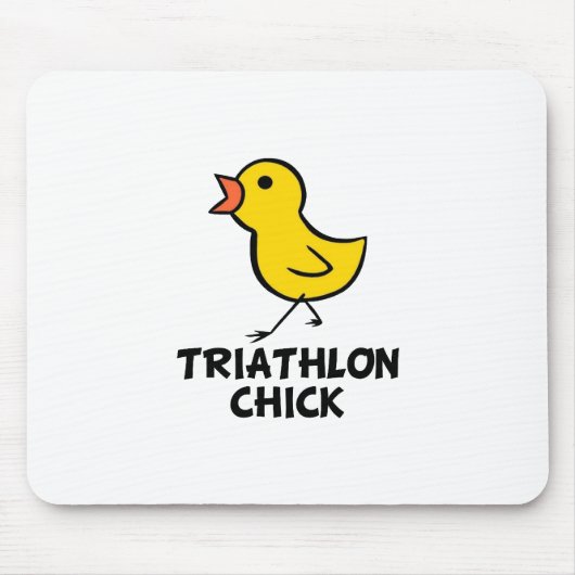 Triathlon-Küken Mousepad (Vorne)